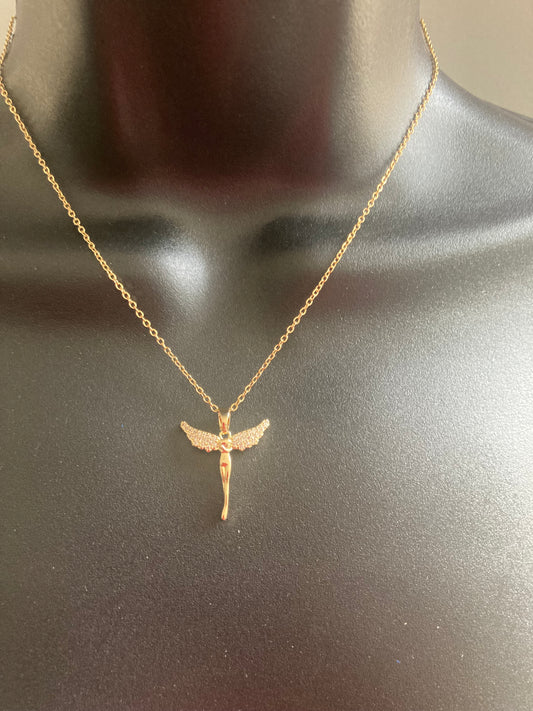 Gold Angel Necklace